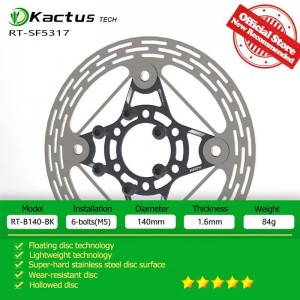 Kaitu bicycle brake disc six nail disc mountain bike road bike disc 140/160/180/203